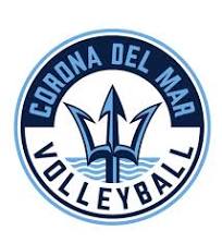 Corona del Mar boys volleyball round logo
